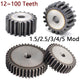 Spur Gears Pinion Gear 1.5/2.5/3/4/5 Mod Transmission Gears 45# Steel Flat Gears