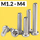 M1.2–M4 Phillips Pan Head Machine Screws A2 Stainless Steel DIN 7985