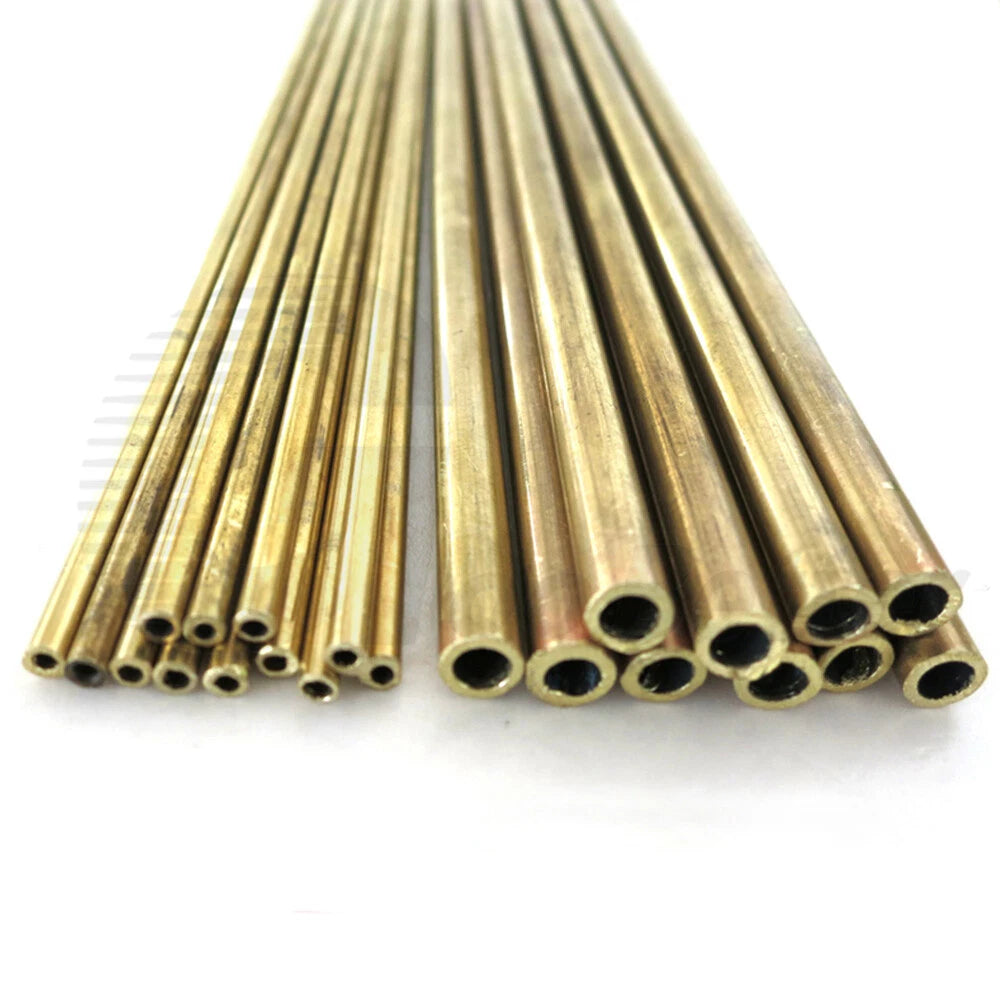 Micro Brass Tube 3mm OD x 200mm (≈7.9") — Hollow Brass Pipe for Scale Models & Precision Crafts