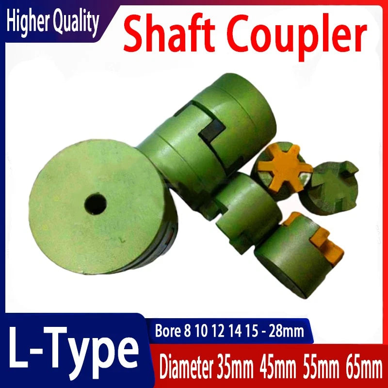 L-Type CNC Shaft Coupler Flexible Plum Spider Jaw Coupling Stepper Motor 3D