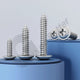 M1.2 M1.4 M1.7 M2 M2.3 M2.6 M3 M4 M5 Pan Head Self‑Tapping Screws with Washer – A2 304 Stainless Steel