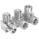 90° Stainless Steel Threaded Elbow Pipe Fitting — BSP, NPT & Metric