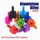 Aluminium Knurled Thumb Screws – Flat Head Hand Grip Bolts, 6#-32 UNC x 10mm / M2.5 x 8mm (Anodised Finish)