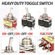 Waterproof Heavy Duty Toggle Switch ON-OFF / ON-OFF-ON | 2–6 Pin | 15A 250V
