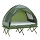 2-Person Camping Cot Tent with Air Mattress & Bedspread – 4-in-1 Elevated Outdoor Bed System