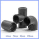 UPVC PVC Pipe Fittings Tee Straight Elbow Plumbing Couping ID 63-110mm Dark Grey