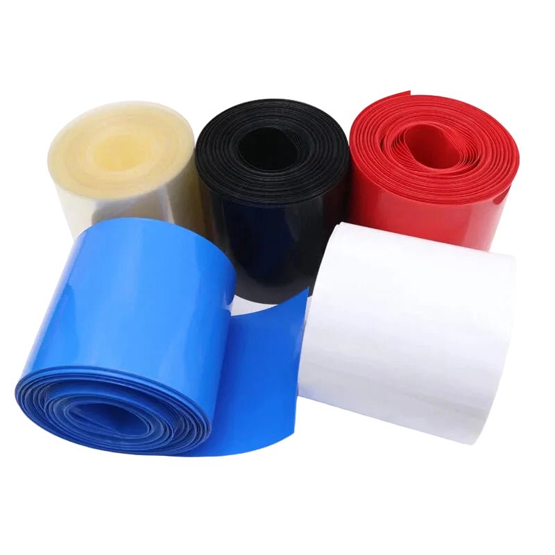 125mm PVC Heat Shrink Tubing for Battery Packs & Cable Wraps — Multicolor - HomeDIYer