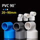 90° Elbow Pipe Reducing Connector PVC Fittings Adaptor 20 25 32 40-90mm