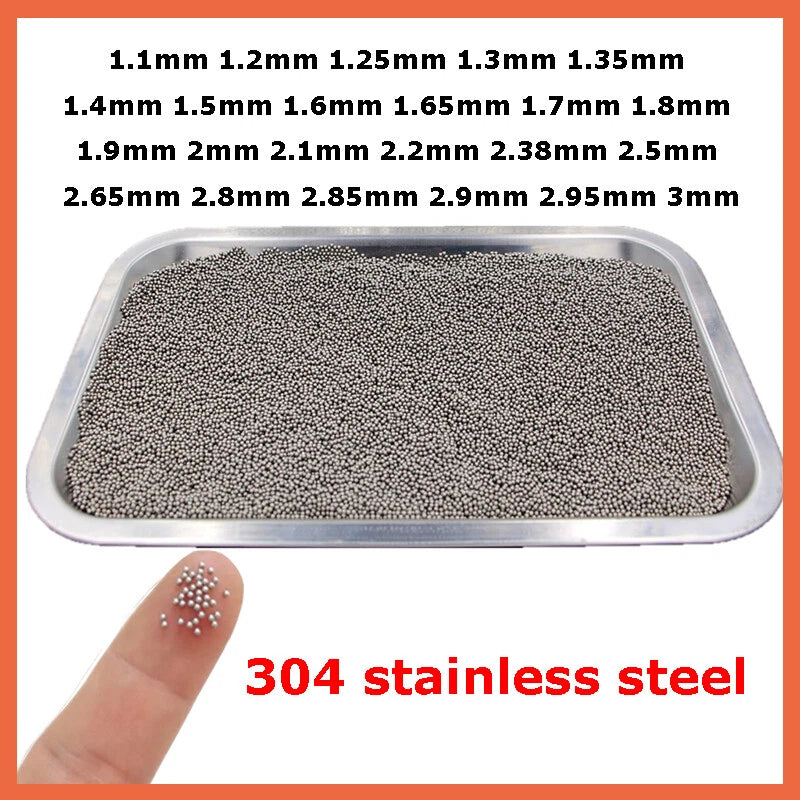 Industrial Rolling Roller Beads 304 Stainless Steel Ball Bearings 1.1mm - 3mm