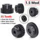 1.5Mod 45# Steel Spur Gear 35 Teeth Bore 6-25mm Pinion Gear With Step Motor Gear