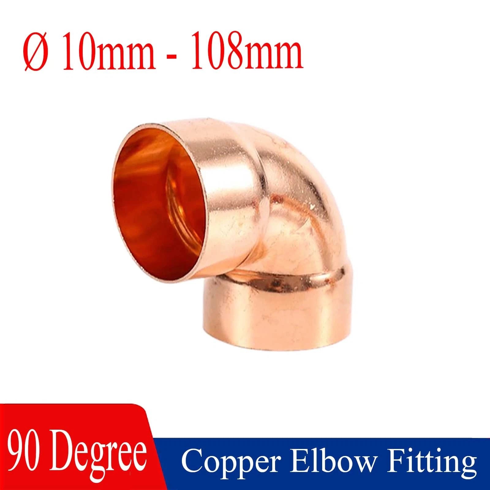 Copper Elbow End Feed Fittings | WRAS Approved | 10mm to 108mm