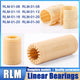 Nylon All Plastic Linear Shaft Bearings RLM-01-06 08 10 12 16 20 25 30 Low Noise