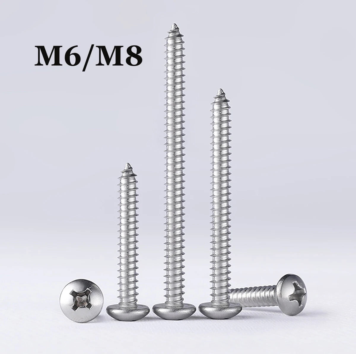 M6 M8 Pan Head Self Tapping Screws – 304 Stainless Steel