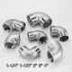 BSP 90° Elbow Pipe Fitting — 304/316 Stainless Steel, 1-1/4" to 4", FF / FM / MM