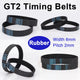 GT2 Closed Loop Timing Belt 6mm Width 2mm Pitch – 176mm to 228mm for 3D Printer