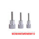 White M3/4/5/6/8/10 Knurled Thumb Screws, Aluminum Handle + Stainless Thread Rod