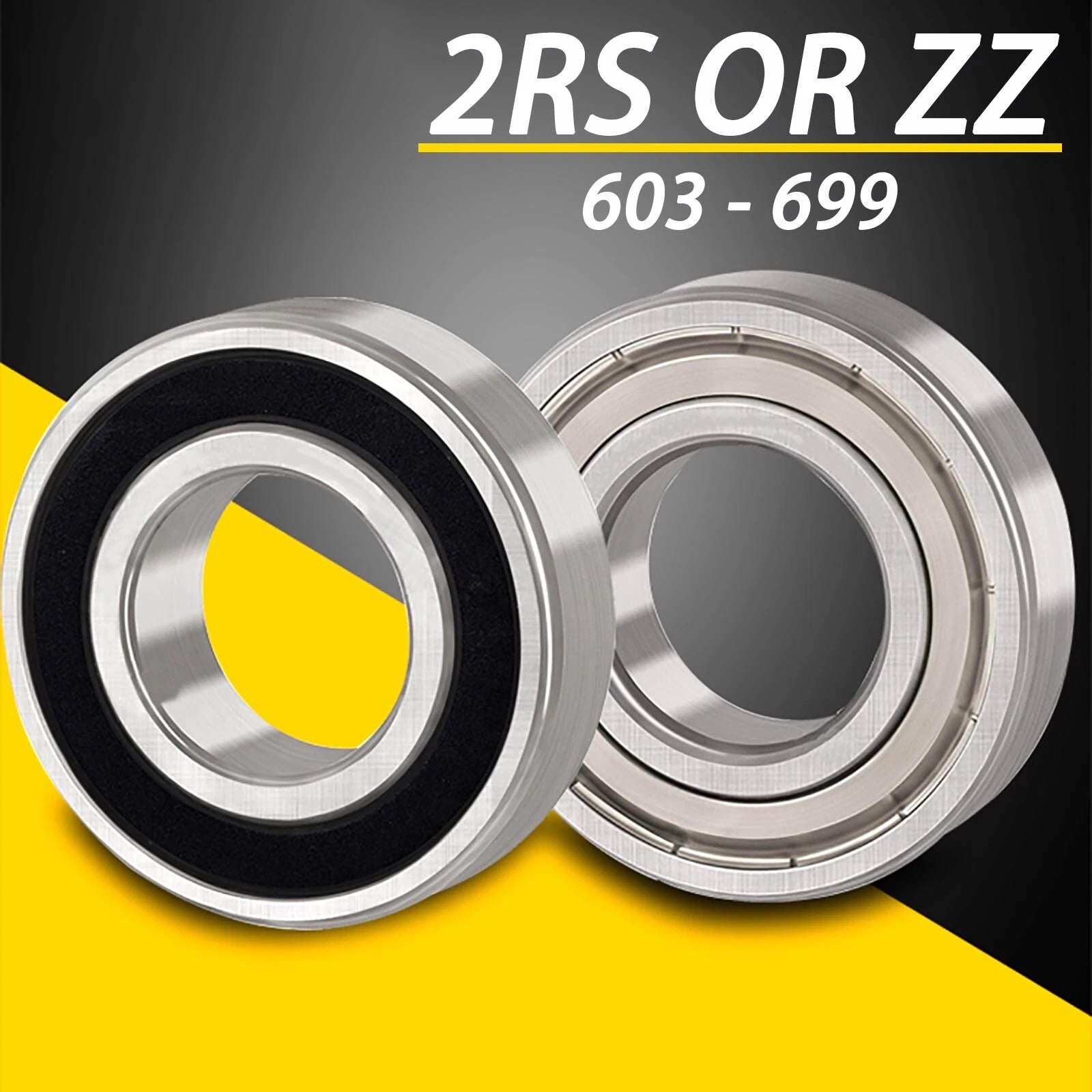 MINIATURE BALL BEARINGS 603 - 699 2RS OR ZZ SERIES METRIC PLASTIC SEALED