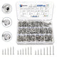 420‑Piece #8 #10 Self‑Drilling Tek Screws – 410 Stainless Steel, Hex‑Washer &amp; Wafer Head