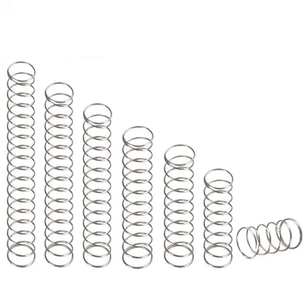 A2 Stainless Small Compression Spring 0.4/0.5/0.6mm Wire Pressure Coil Spring