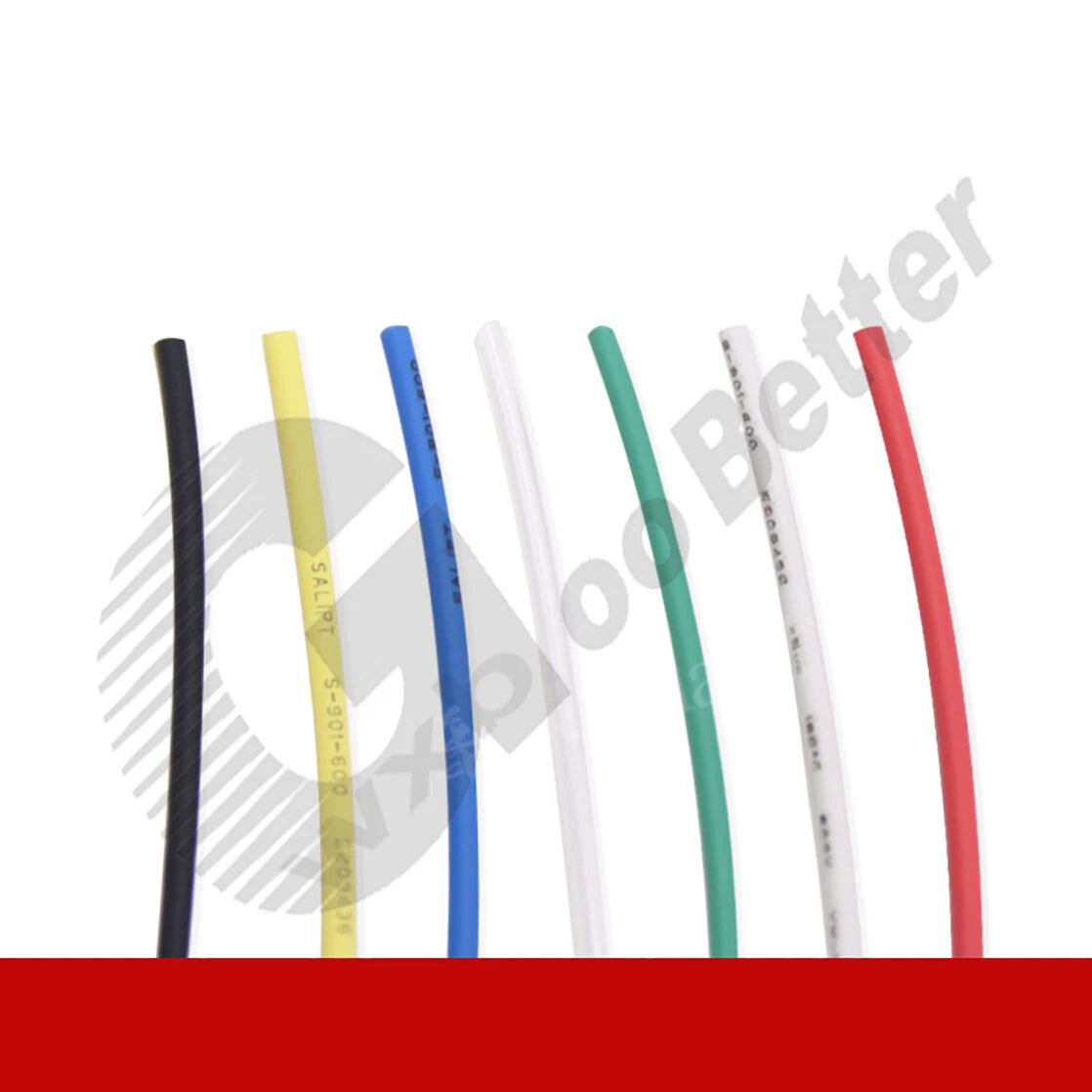 Heat Shrink Tubing 2:1 Ratio — Φ0.6mm to Φ1.5mm, 7 Colors, Polyolefin Wire Sleeving