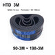 HTD 3M Timing Belt 6mm Wide Closed Loop Synchronous Belt for CNC Pulley Drive