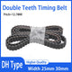 DH Double-Sided Timing Belt | 12.7mm Pitch | Closed Loop Rubber | 25mm & 30mm Wide