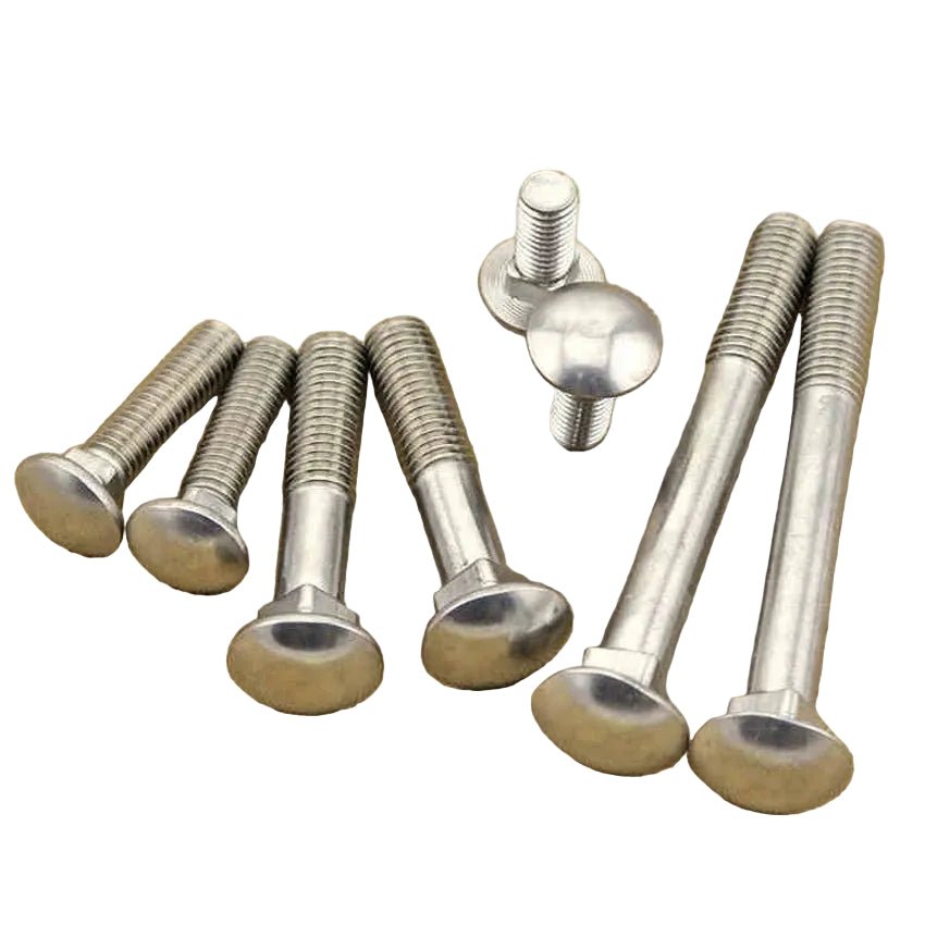 M6 M8 A2 304 Stainless Steel Carriage Bolts — Cup Square Coach Bolts, Full Thread, 12mm–60mm - HomeDIYer