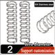 Stainless Compression Spring 2mm Wire Diameter Coil Springs-All Lengths & OD