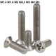 M1.4–M5 Nickel-Plated Countersunk Machine Screws for Laptop, Hard Drive, Keyboard, PC