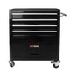 4 Drawers Multifunctional Tool Cart With Wheels-Black