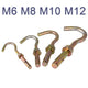 M6–M12 Hook Eye Bolt Wall Anchor Expansion Bolts – Color Zinc Plated