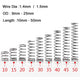10Pcs Wire Dia 1.4/1.5mm 304 Stainless Steel Spring OD 9-25mm Compression Spring