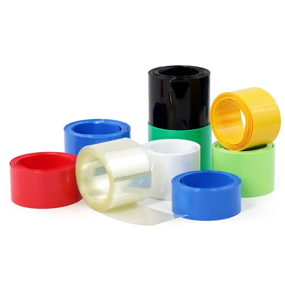 PVC Heat Shrink Tubing for RC Battery Packs — 7mm to 150mm, Multiple Colors