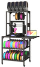 3D Printer Stand, Heavy Duty 3D Printer Table Stand with Filament Storage Rack, T-Shaped Spools Holder Rack with Wheels,3D Printer Workbench for 3D Printing Studio, Home Office Workshop