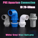 PVC Aquarium Elbow 90° Threads Tank Filter Connection Water Fittings ID 20-50mm