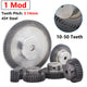 1 Mod 45# Steel Spur Gear 10T-50T Bore 4mm-25mm Pinion Gear with Step Motor Gear