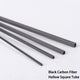 Carbon Fiber Square Tube with Round Hole — 200mm Hollow Pole, 1.7mm to 5mm OD