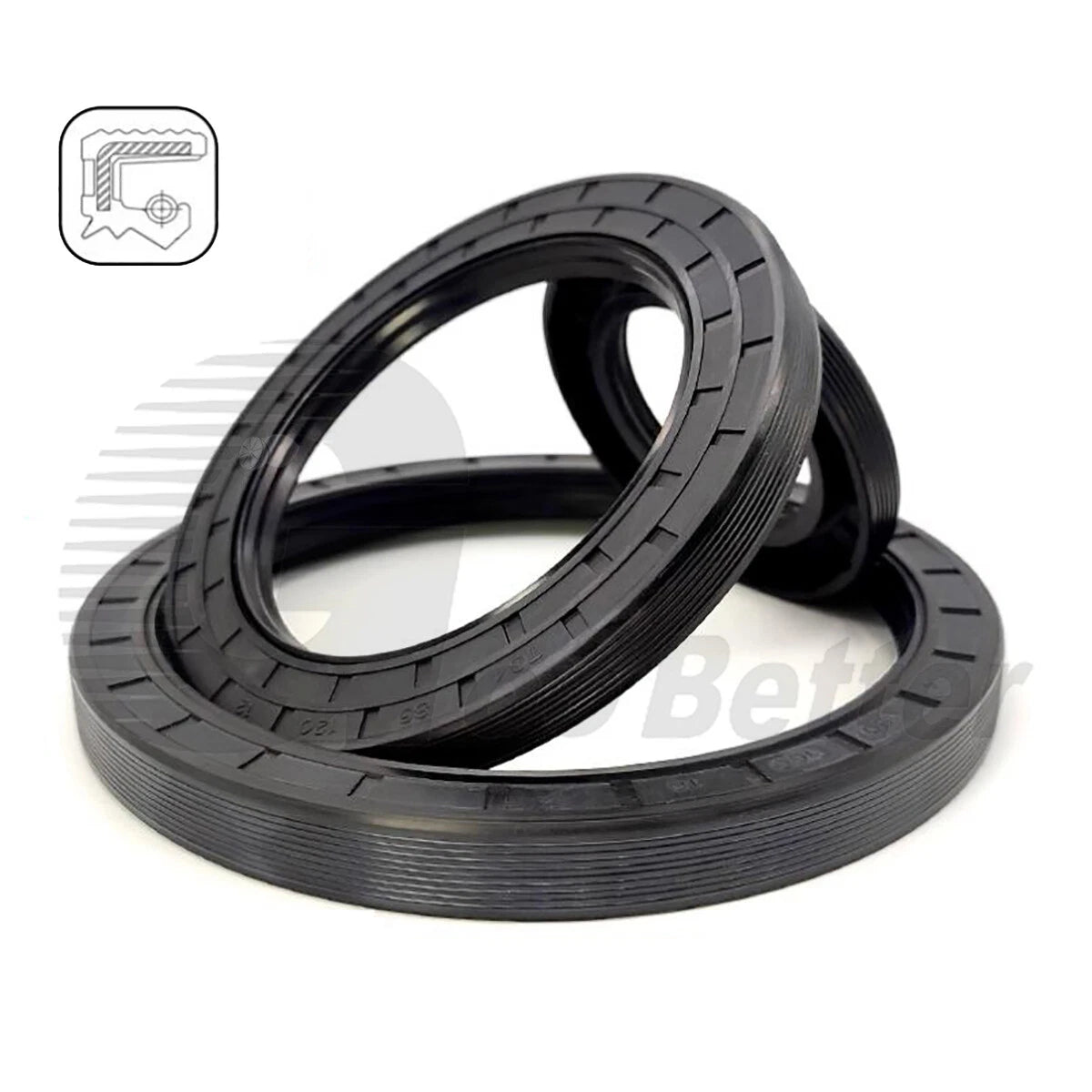 TC Skeleton Oil Seal Ring Rotary Shaft Sealing NBR Double Lip Seals ID 155-200mm