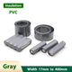 Gray PVC Heat Shrink Tubing — 17mm to 400mm Flat Width, Battery & Wire Insulation Sleeve