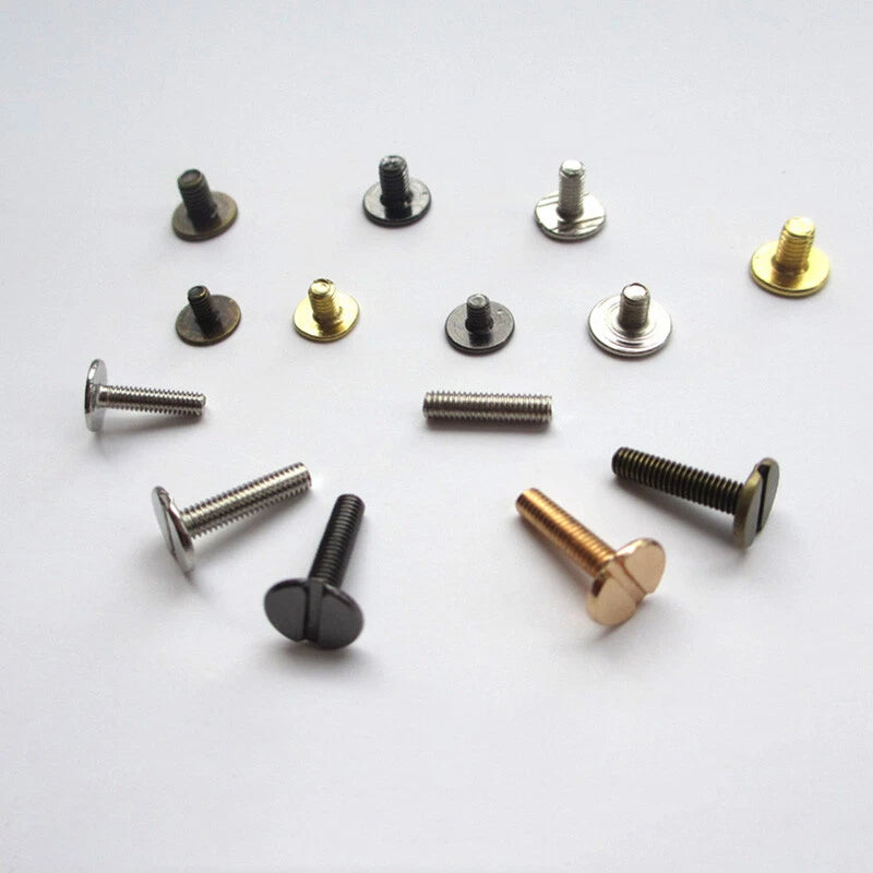 Rivets Base Buckle Iron Screws Leather Craft Grommets DIY Decorative 4/7/9/12mm