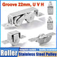 Stainless Steel Pulley Groove 22mm Sliding Door Roller Runner Wheel Track Pulley