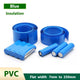 PVC Heat Shrink Tubing Blue Wrap Sleeve — Battery & Wire Insulation, 7mm to 300mm