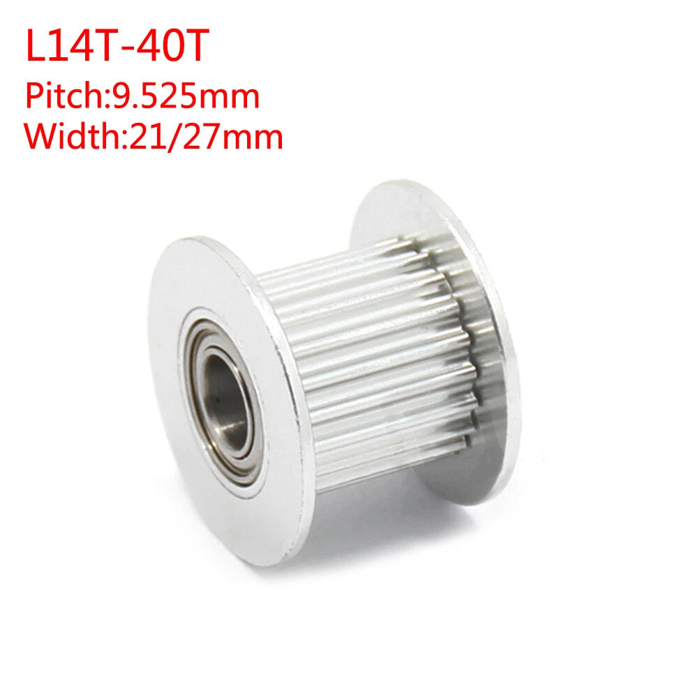 L-Type Timing Belt Idler Pulleys Toothed Tensioner Pitch 9.525mm Width 21mm 27mm