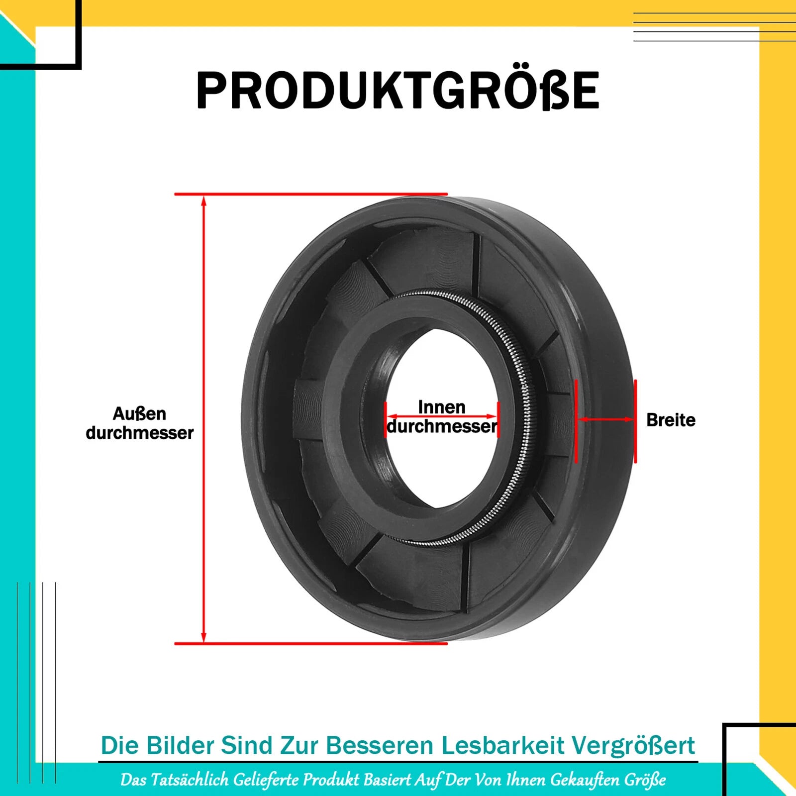 Oil Seal 39mm-40mm-41mm ID Rotary Shaft Double Lip R23 TC TTO All Depths NBR