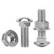 M10 M12 Carriage Bolts with Hex Flange Nuts – A2 Stainless Steel Kit