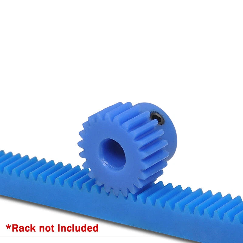 1 Mod Blue Nylon Spur Gear 16-50T Bore 4-20mm Pinion Gear Motor Gear With Step