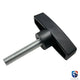 M8 M10 M12 Thumb Knob Bolt with T-Handle — D75 Clamping Wing Knob Screw