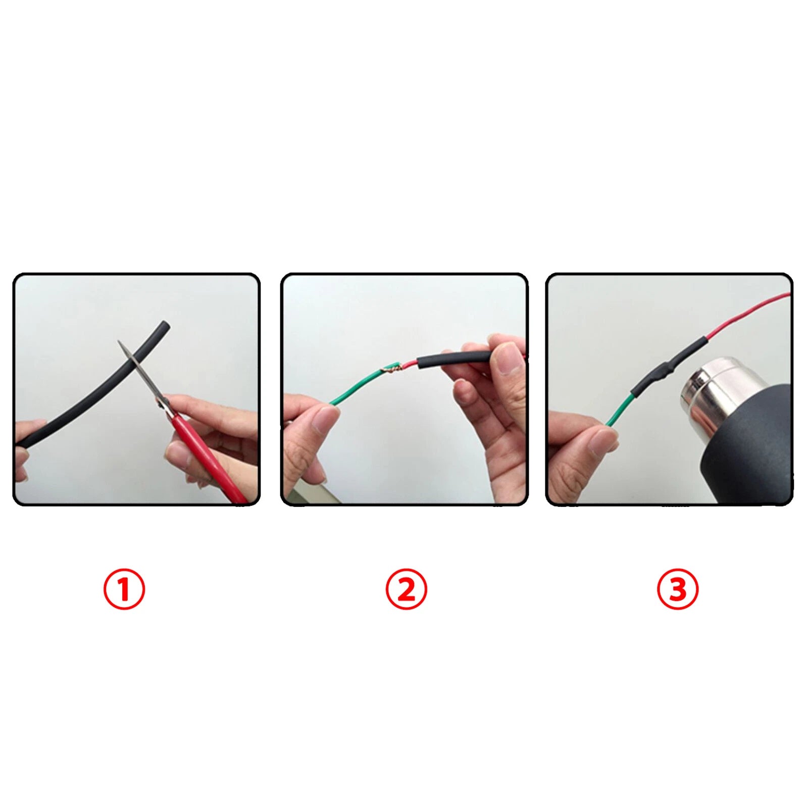 2:1 Heat Shrink Tubing – Electrical Wire Insulation Sleeve, 5 Colors