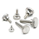 Knurled Thumb Screws Flat Round Head Grip Knob Adjustment Stainless Steel M8 M10