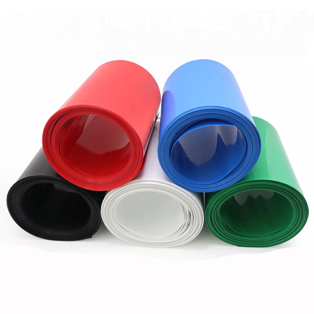 PVC Heat Shrink Tubing for RC Battery Packs — 125mm to 625mm Wide, 1M Length - HomeDIYer